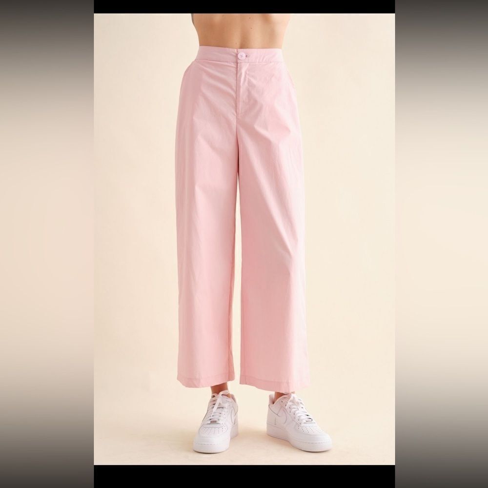 HERSY baby pink straight pants NEW